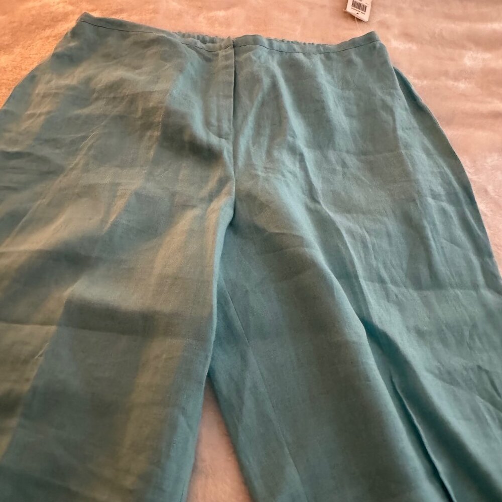 Charter Club NWT Linen Summer Two Piece Pantsuit Set Size 14 - Picture 9 of 16